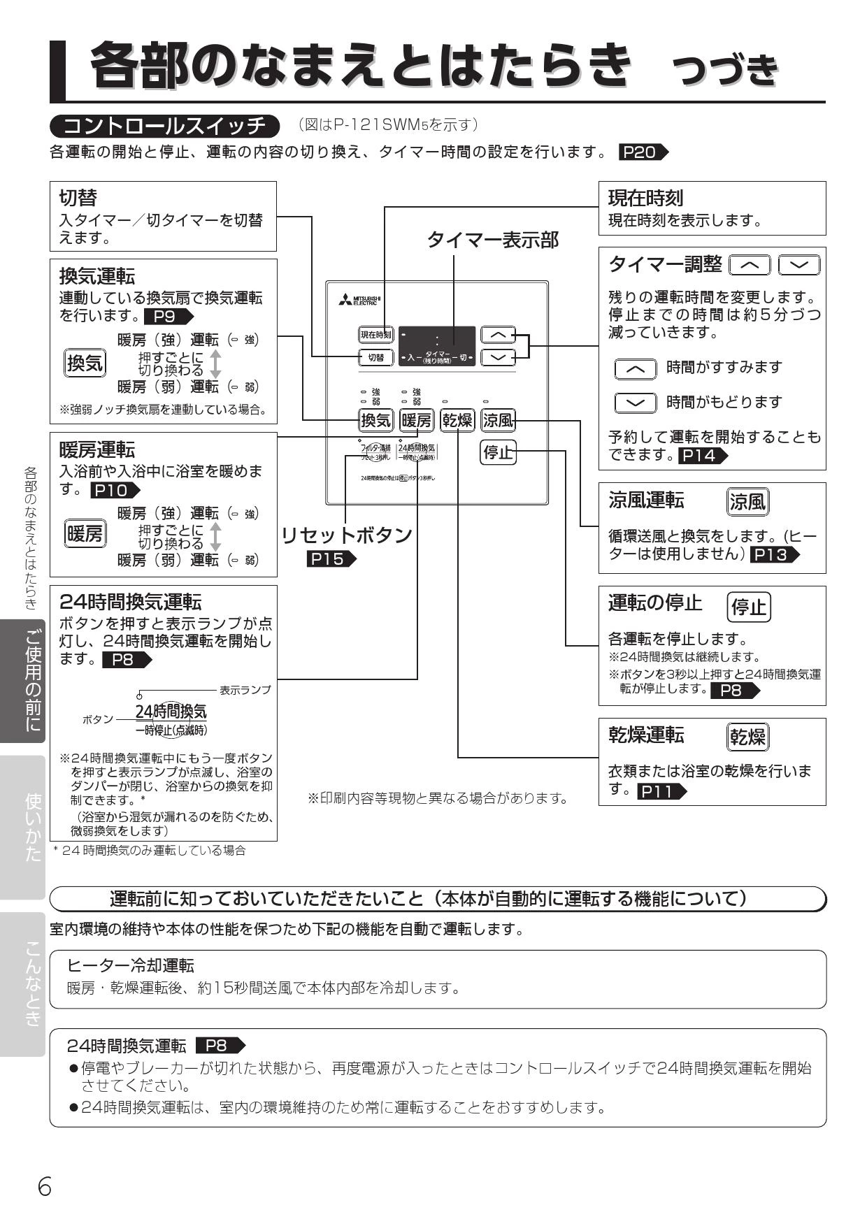 三菱電機 WD-121BZMD5 取扱説明書 施工説明書 納入仕様図|三菱