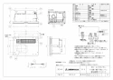 三菱電機 WD-220BZR5 取扱説明書 施工説明書 納入仕様図 バス乾燥･暖房･換気システム 換気扇連動形 納入仕様図1