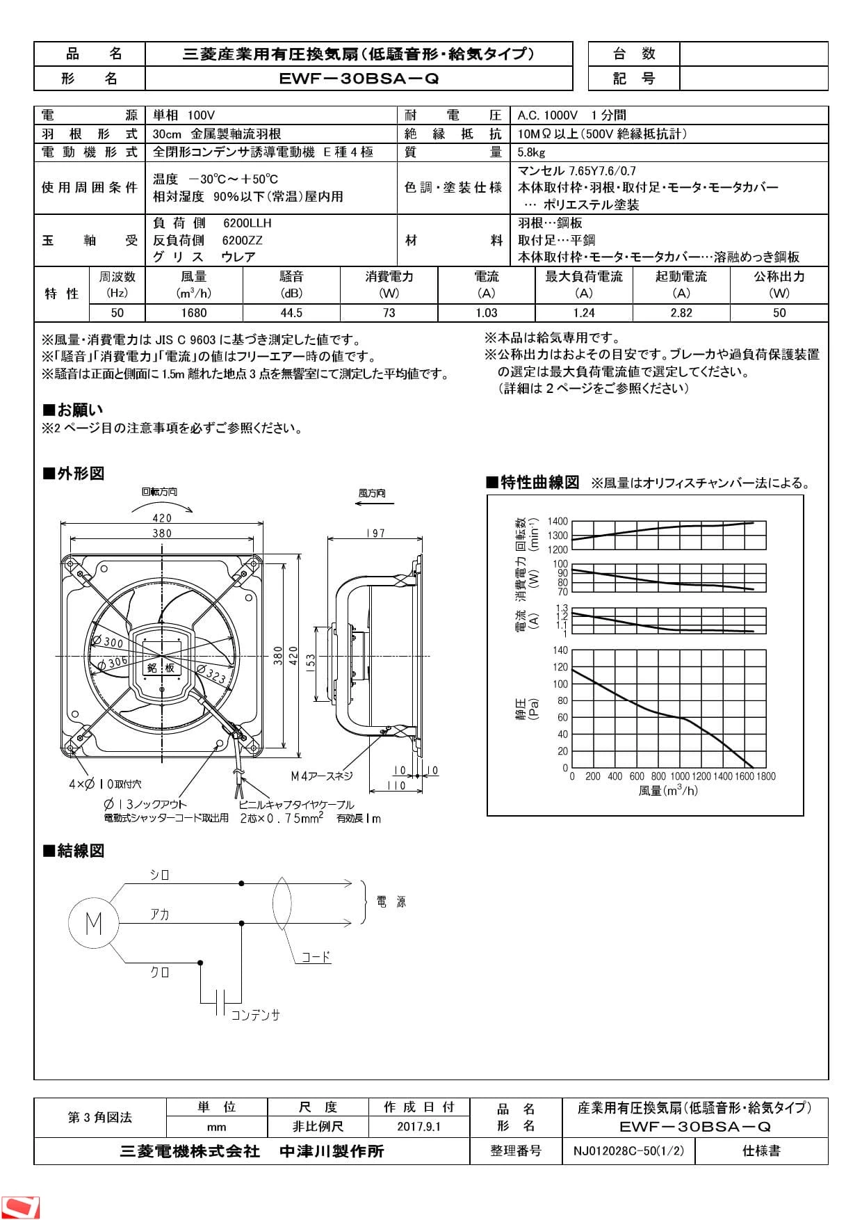 三菱電機 (手配品) SUS製ウェザーカバー FD・フィルタ付 QW-30SDCFC 三菱電機 (QW30SDCFC) 空調設備