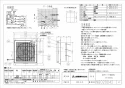三菱電機 EX-25SC4 取扱説明書 施工説明書 納入仕様図 標準換気扇 学校用 格子タイフ゜ 電気式シャッター 納入仕様図1