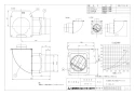 三菱電機 P-13HLA2 施工説明書 納入仕様図 排気／副吸込アタッチメント 納入仕様図1