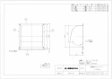 三菱電機 P-20CV6 取扱説明書 施工説明書 納入仕様図 標準換気扇用システム部材 ウェザーカバー 納入仕様図1