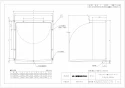 三菱電機 P-20CVP3 施工説明書 納入仕様図 標準換気扇用システム部材 ウェザーカバー 納入仕様図1