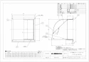 三菱電機 P-20CVSD5 施工説明書 納入仕様図 標準換気扇用システム部材 ウェザーカバー 納入仕様図1