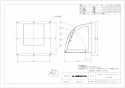 三菱電機 P-30CVD5 取扱説明書 施工説明書 納入仕様図 標準換気扇用システム部材 ウェザーカバー 納入仕様図1