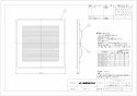 P-315GB3-C 納入仕様図 ダクト用換気扇専用インテリア格子グリル 納入仕様図1