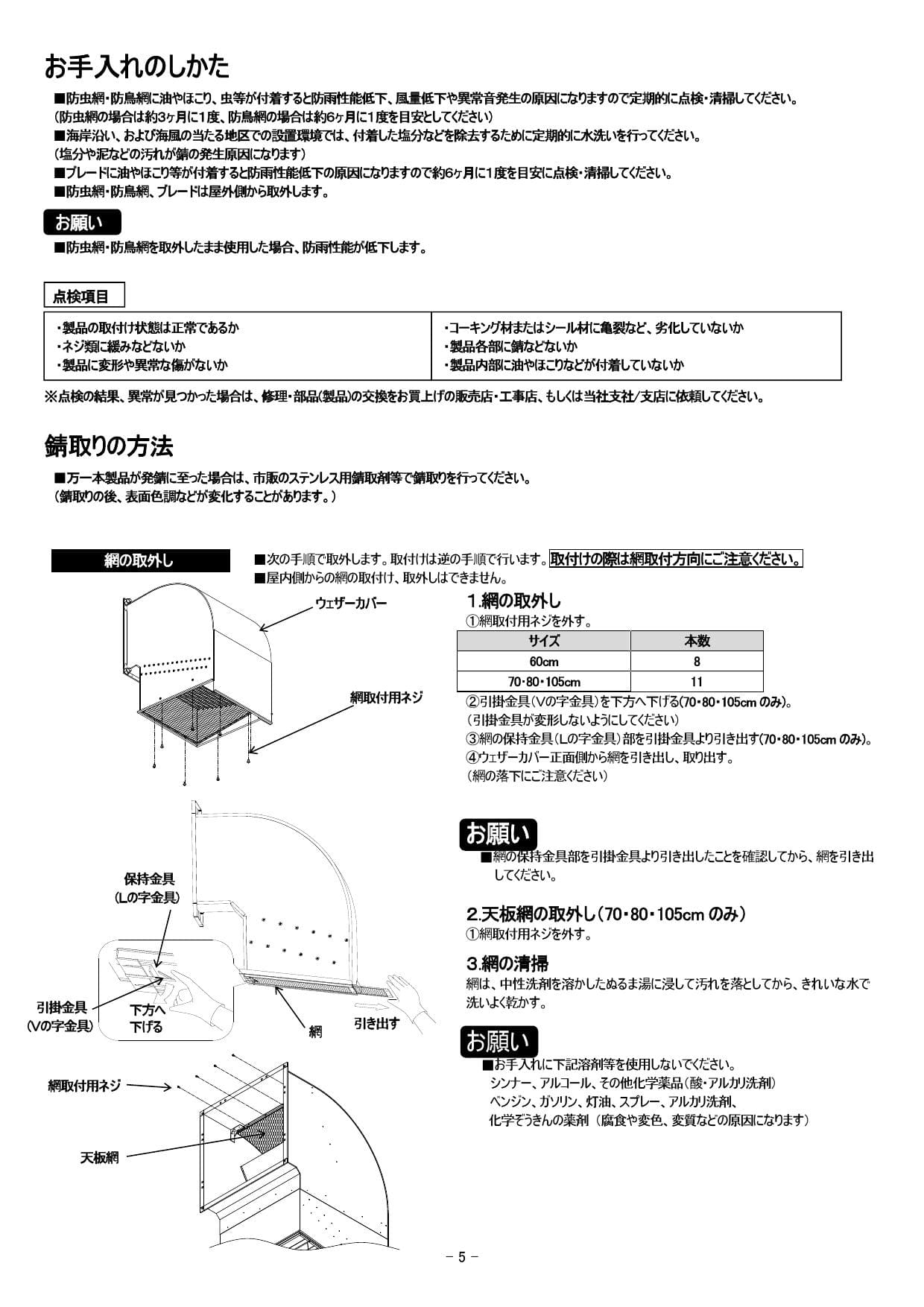 2022新作モデル ###三菱有圧換気扇システム部材有圧換気扇用ウェザーカバー 給排気形標準 防火タイプ ステンレス製 適用有圧換気扇45 50cm 