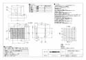 三菱電機 V-13BD7 取扱説明書 施工説明書 納入仕様図 浴室用換気扇 風圧式 納入仕様図1