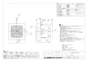 三菱電機 V-15WG3 取扱説明書 施工説明書 納入仕様図 標準換気扇 窓ｶﾞﾗｽ取付ﾀｲﾌﾟ 電気式 納入仕様図1