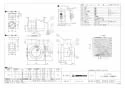 三菱電機 V-23ZK3 商品図面 ダクト用換気扇 大風量露出形 右排気 商品図面1