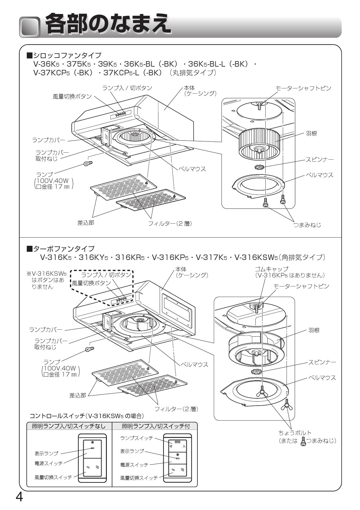 三菱 ダクト用換気扇 天井埋込形 サニタリー用 低騒音形 強弱切替タイプ VD-20ZKC12後継機種 MITSUBISHI - 3