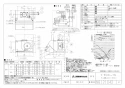 三菱電機 V-604K8-BL 取扱説明書 施工説明書 納入仕様図 レンジフードファン深形 標準タイプ 納入仕様図1