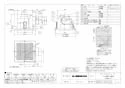 三菱電機 VD-13ZCC5-C 商品図面 天井埋込形換気扇 商品図面1