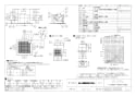 三菱電機 VD-13ZF10 商品図面 天井埋込形換気扇 商品図面3