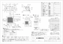 三菱電機 VD-15ZFPC12-BL 取扱説明書 施工説明書 納入仕様図 天井埋込形換気扇 BL認定品 2部屋用 納入仕様図1