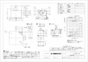 三菱電機 VD-15ZLE12-FPS 取扱説明書 施工説明書 納入仕様図 天井埋込形換気扇 消音形フラットインテリアタイプ 納入仕様図1