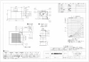 三菱電機 VD-15ZX12-C 取扱説明書 施工説明書 納入仕様図 天井埋込形換気扇  納入仕様図1