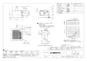 三菱電機 VD-18ZC10 商品図面 天井埋込形換気扇 グリル別売タイプ 商品図面1