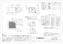 三菱電機 VD-18ZVC5 取扱説明書 施工説明書 納入仕様図 天井埋込形換気扇 納入仕様図1