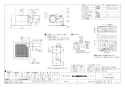 三菱電機 VD-20ZKC10 商品図面 天井埋込形換気扇 商品図面1