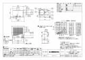 三菱電機 VD-20ZV3 商品図面 天井埋込形換気扇 商品図面1