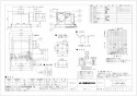 三菱電機 VD-20ZXP12-Z 取扱説明書 施工説明書 納入仕様図 天井埋込形換気扇 低騒音フルフラットパネルタイプ 納入仕様図1