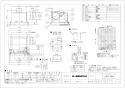 三菱電機 VD-20ZXP12-Z 取扱説明書 施工説明書 納入仕様図 天井埋込形換気扇 低騒音フルフラットパネルタイプ 納入仕様図1