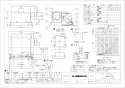 三菱電機 VD-23ZN12-Z 取扱説明書 施工説明書 納入仕様図 天井埋込形換気扇 消音形フルフラットパネルタイプ 納入仕様図1