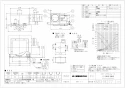 三菱電機 VD-23ZX12-X 取扱説明書 施工説明書 納入仕様図 天井埋込形換気扇 低騒音スリットインテリアタイプ 納入仕様図1