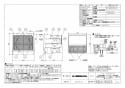 三菱電機 VL-12EK3-D 取扱説明書 施工説明書 納入仕様図 住宅用ロスナイ(寒冷地仕様) 壁埋込 30㎝ 角穴取付 ロスナイ換気 壁スイッチタイプ 格子タイプ 納入仕様図1