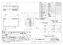 三菱電機 VL-12JV3 取扱説明書 施工説明書 納入仕様図 換気空清機ﾛｽﾅｲ 準寒冷･温暖地仕様24時間換気 納入仕様図1