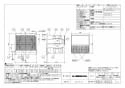 VL-12K3-D 住宅用ロスナイ(寒冷地仕様) 壁埋込 30㎝ 角穴取付 ロスナイ換気タイプ 引きひもタイプ 納入仕様図1