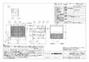 三菱電機 VL-12RKH3-BE-D 取扱説明書 施工説明書 納入仕様図 住宅用ロスナイ(寒冷地仕様) 壁埋込 30㎝ 角穴取付 急速排気付タイプ ワイヤレスリモコンタイプ 納入仕様図1