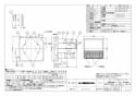 三菱電機 VL-12RKX3-D 取扱説明書 施工説明書 納入仕様図 住宅用ロスナイ(寒冷地仕様) 壁埋込 30㎝ 角穴取付 ロスナイ換気 ワイヤレスリモコンタイプ インテリアタイプ 納入仕様図1