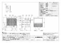 三菱電機 VL-200KA4 取扱説明書 施工説明書 納入仕様図 住宅用ロスナイ(準寒冷地・温暖地使用) 壁埋込30㎝角穴取付 急速排気 ワイヤレスリモコンタイプ 納入仕様図1