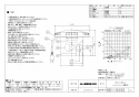 三菱電機 VX-12A8 取扱説明書 商品図面 トイレ用換気扇 商品図面1