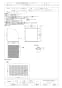 三菱電機 W-105KSA 取扱説明書 施工説明書 納入仕様図 有圧換気扇用ウェザーカバー 納入仕様図1