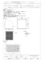 三菱電機 W-105KSAM 取扱説明書 施工説明書 納入仕様図 有圧換気扇用ウェザーカバー 納入仕様図1