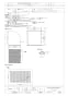 三菱電機 W-105KTA 取扱説明書 施工説明書 納入仕様図 有圧換気扇用ウェザーカバー 納入仕様図1