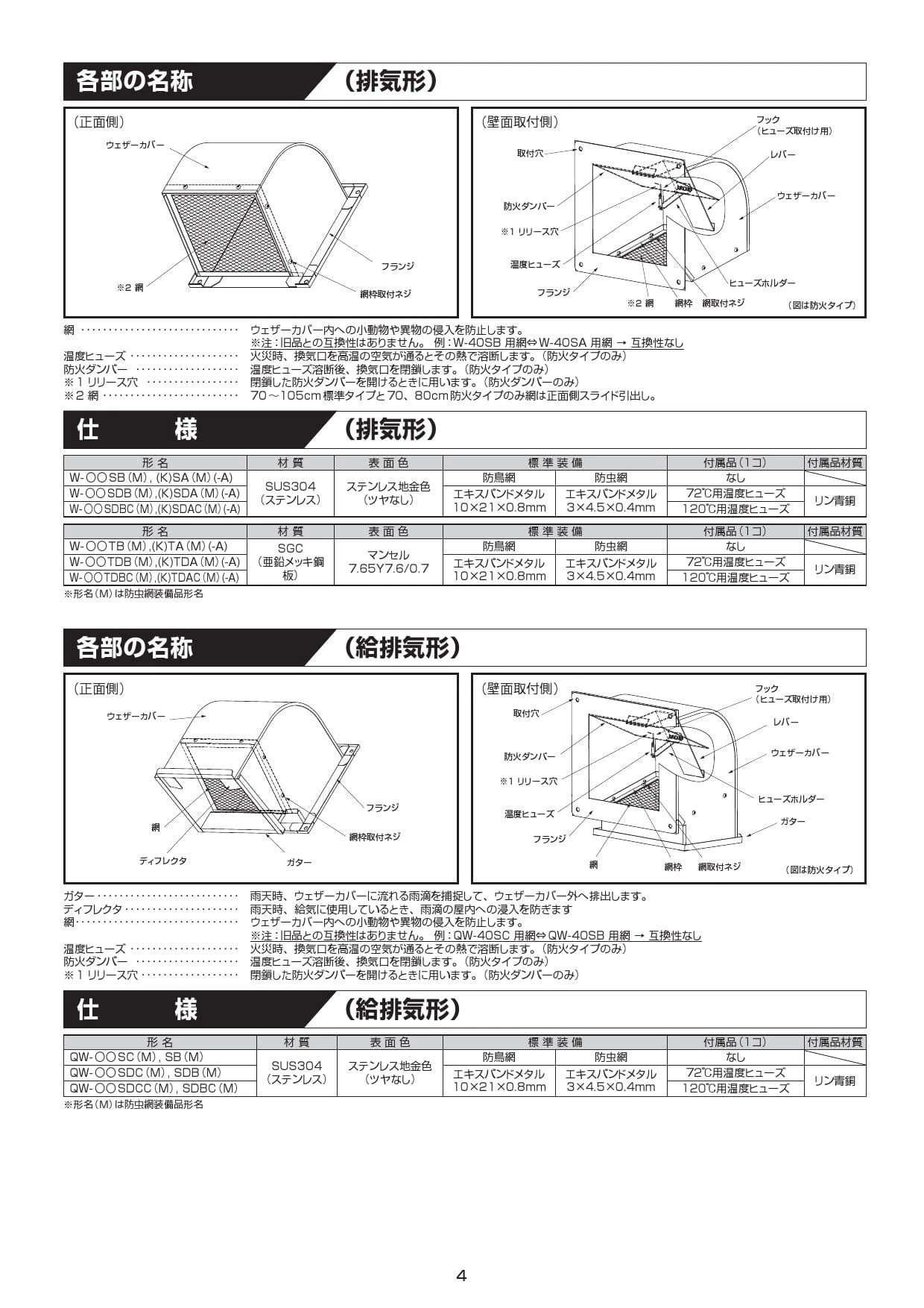 三菱電機 W-60KSDAM 取扱説明書 施工説明書 納入仕様図|三菱電機