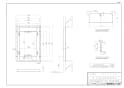 ノーリツ 7001801 納入仕様図 D用壁面金枠 納入仕様図1