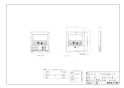 ノーリツ RC-4022M 施工説明書 納入仕様図 台所リモコン（浴室暖房スイッチ付） 納入仕様図1