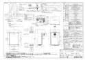 ノーリツ GT-CP2462SAWX-T-2 BL 13A 取扱説明書 施工説明書 納入仕様図 設置フリー形 ガスふろ給湯器 ユコアGT ECOジョーズ シンプル オート 24号 PS扉内設置形 納入仕様図1