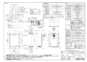 ノーリツ GT-CV1662AWX-T-2 BL 13A 取扱説明書 施工説明書 納入仕様図 設置フリー形 ガスふろ給湯器 ECOジョーズ ユコアGT スタンダード フルオート PS扉内設置形 16号 納入仕様図1