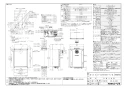 ノーリツ GT-CV2462AWX-T-2 BL 13A 取扱説明書 施工説明書 納入仕様図 設置フリー形 ガスふろ給湯器 ECOジョーズ ユコアGT スタンダード フルオート PS扉内設置形 24号 納入仕様図1