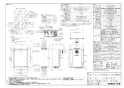 ノーリツ GT-CV2462SAWX-T-2 BL 13A 取扱説明書 施工説明書 納入仕様図 設置フリー形 ガスふろ給湯器 ECOジョーズ ユコアGT シンプル オート PS扉内設置形 24号 納入仕様図1