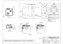 ノーリツ N2G23KSQ1SV 13A 取扱説明書 商品図面 施工説明書 ビルトインコンロ コンパクトタイプ 商品図面1