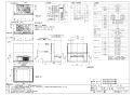 ノーリツ NFG6S21MBA 取扱説明書 施工説明書 納入仕様図 クララ スリム型ノンフィルター(シロッコファン) 納入仕様図1