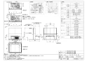 ノーリツ NFG6S22MSI 取扱説明書 施工説明書 納入仕様図 クララ スリム型ノンフィルター(シロッコファン) 納入仕様図1