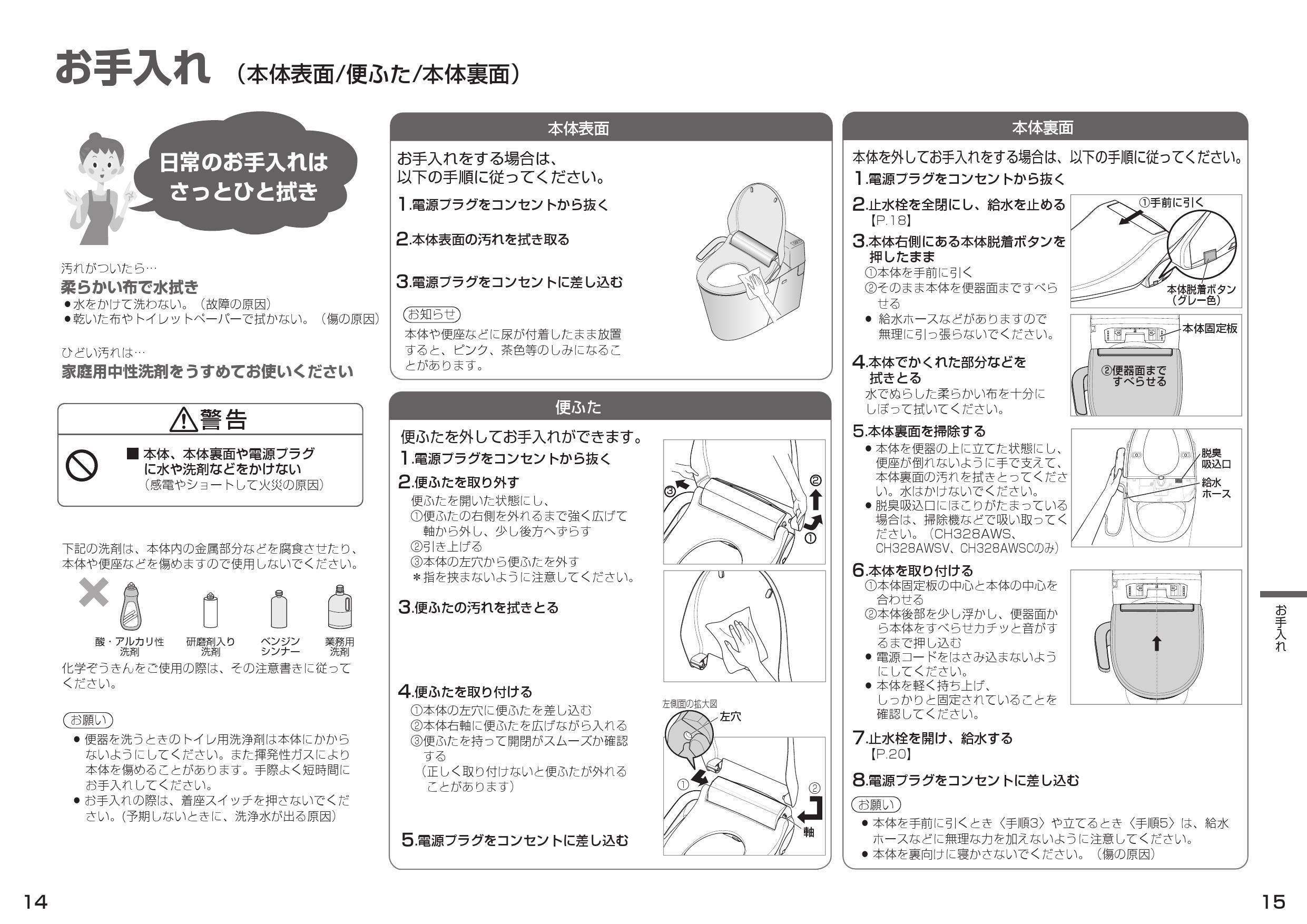 パナソニック CH329AWS取扱説明書 施工説明書 | 通販 プロストア 